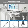 Mount-It! MedHub Mobile Medical Cart Workstation with Locking Caster Wheels, White/Grey (MI-16003)~#|#~7B606E33-AEBF-4FB3-A4250915D25BCD1B_sc7