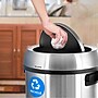 Alpine Industries Commercial Single-Stream Recycling Station, 17 Gallon, Stainless Steel (ALP470-65L-1-R)~#|#~7B63C4F2-DE65-4AFC-B4AFFDF2CAF8D0AF_sc7