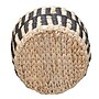Household Essentials Large Cattail and Paper Pillar Basket with Integrated Handles, Natural/Black (HHML-6715)~#|#~7B672EC0-EF4B-4168-B1A93432F65FCCEC_sc7