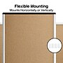 Staples Durable Cork Bulletin Board, Black/Silver Frame, 2' x 1.5' (ST52490-US)~#|#~7B6747EB-65E7-4E60-B4476EC30A6DBEEC_sc7