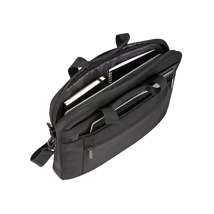 Samsonite Classic Business Polyester Laptop Bag, Black