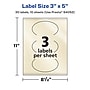 Avery Pearlized Ivory Oval Multipurpose Labels, 3" x 5", Ivory, 30/Pack (94052)~#|#~7B765E8C-3D6E-4F91-A7B78779184ECB09_sc7