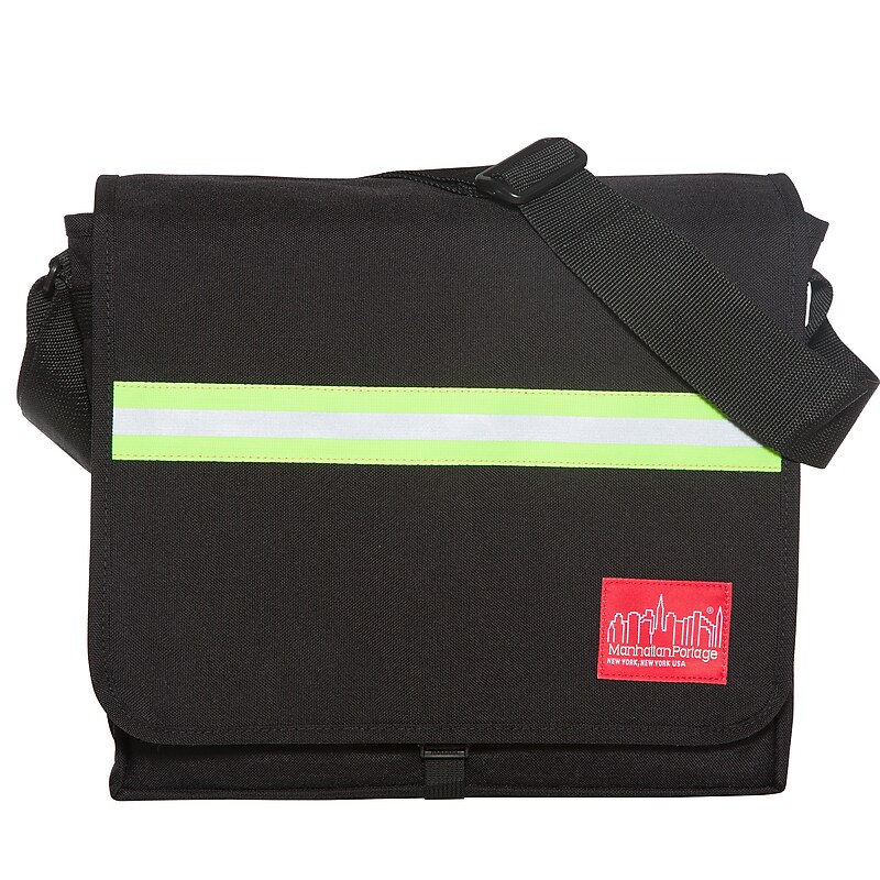 Manhattan Portage Reflective Dj Bag Medium Black (1420 BLK) image 1