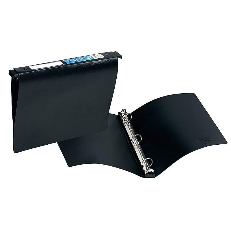 Avery 1" 3-Ring Hanging Binder, Black (14801) image 1