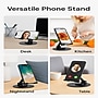 Uncaged Ergonomics 360° Swivel Rotating Adjustable Cell Phone Stand for Desk, Black (SPS-BLACK)~#|#~7B7CCCBB-5DB7-43D6-AE00669A8316BE50_sc7