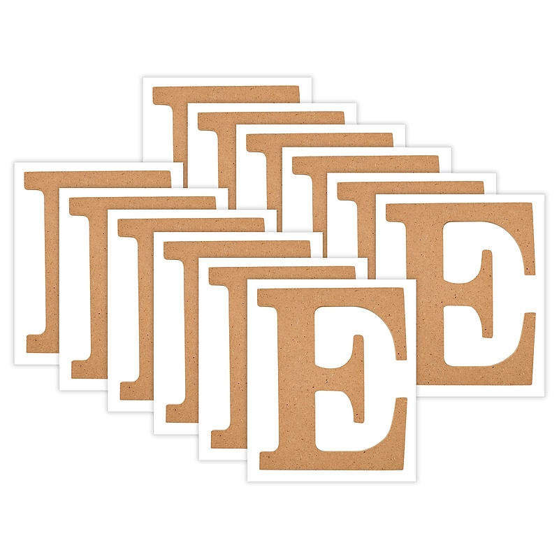 Plaid MDF Letters, 5", Brown Oxide, 12/Pack (PDE63558-12) image 1