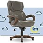 Serta Ergonomic Bonded Leather Executive Big & Tall Chair, 350 lb. Capacity, Gray (43506COSS)~#|#~7B7F9A45-D3F8-4FAD-B4E3B407D2A8CA9C_sc7