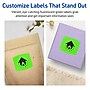 Avery Laser/Inkjet Multipurpose Square Labels, 2" x 2-3/16", Neon Green, 120/Pack (94124)~#|#~7B7FDC79-C258-4F2E-AE5B48331FCCCBBB_sc7