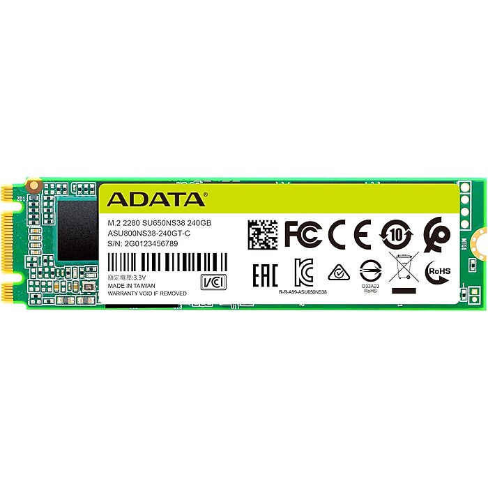 ADATA Ultimate SU650 240GB M.2 SATA Solid State Drive, 3D NAND
