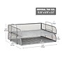 Mind Reader Metal Side Loading Stackable Letter Tray, Letter Size, Silver, 2/Pack (DSTACK2-SIL)~#|#~7B82D050-FE1C-4999-A715CED61C2FAC16_sc7