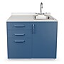Viva Comfort 36.32'' H x 36" L Medical Cabinet with Right Sink, 3-Drawers, Blueberry (902BASE36RSBL)~#|#~7B83BF6E-2A18-4CFF-8C06545192FDE9B7_sc7