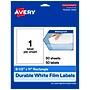 Avery Laser/Inkjet Multipurpose Labels, 8.5" x 11", White, 1 Labels/Sheet, 50 Sheets/Pack (94269)~#|#~7B87AE27-B33E-498B-8DE8ACE2526B6CBC_sc7