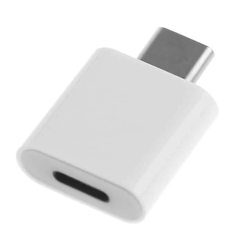 4XEM USB-C to 8-Pin Lightning Adapter, Male to Female, White (4XUSBCM8PINFW) image 1