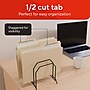 Staples Manila File Folders, Letter Size, 2‑Tab Assorted Positions, Durable Paper Stock, 100/Box~#|#~7B8A566B-1CDE-4636-8B86D3D5DA2A8A96_sc7