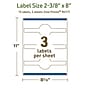 Avery Dissolvable Decorative Edge Multipurpose Labels, 2-3/8" x 8", Off-white, 15/Pack (94117)~#|#~7B8AC906-3BF7-43BC-BDBCCC63AA0BDEC4_sc7