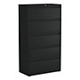 Alera® Lateral File, 5 Legal/Letter/A4/A5-Size File Drawers, Black, 36" x 18.63" x 67.63"~#|#~7B8C8A0B-361F-4D44-ABC329F2BB8F7101_sc7