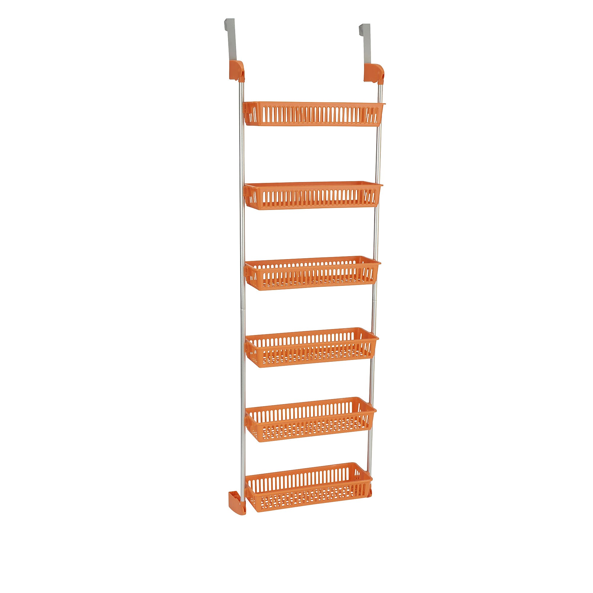 Household Essentials OTD 6-Shelf Hanging Storage Rack, 57″ x 19.25″ x 6.25″, Orange (2152-1) Sansujyuku sansujyuku.com