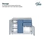 Viva Comfort 36.75'' H x 42" L Exam Room Medical Cabinet, 2-Doors, 3-Drawers, Blueberry (902BASE42NSBL)~#|#~7B942C03-30E2-4D0C-8DA39D723AC9D27F_sc7