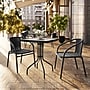 Flash Furniture Lila 23.5'' Square Table with 2 Rattan Stack Chairs, Black (TLH0731SQ037BK2)~#|#~7BA831F3-0C3B-458E-A85EEFC0911D05B0_sc7