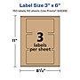 Avery Laser/Inkjet Rectangle Multipurpose Labels, 3" x 6", Kraft Brown, 150 Labels/Box ( 94249)~#|#~7BA833BA-37CA-4E22-8437D67B5E24B2CA_sc7