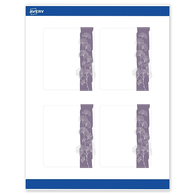 Avery Laser/Inkjet Rectangle Multipurpose Labels, 4" x 3-1/3", White, 40/Pack (S00F4P) image 1