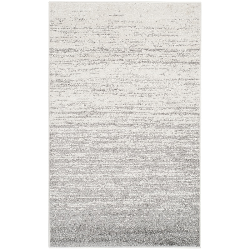 Safavieh Adirondack Collection 3' x 5' Rectangle Area Rug, Machine Made, Ivory/Silver (ADR113B-3) image 1