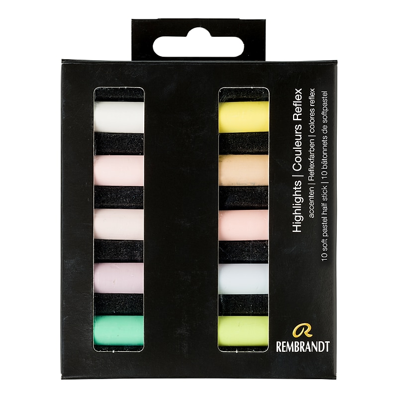Rembrandt Soft Pastel Micro Sets, Assorted Colors, 10/Set (RBX31821001) image 1