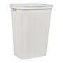 Mind Reader 15.85-Gallon Hamper with Lid, Plastic, White (60FABHAMP-WHT)~#|#~7BB2A2DC-90BC-44BC-87AE478B3BA0324C_sc7