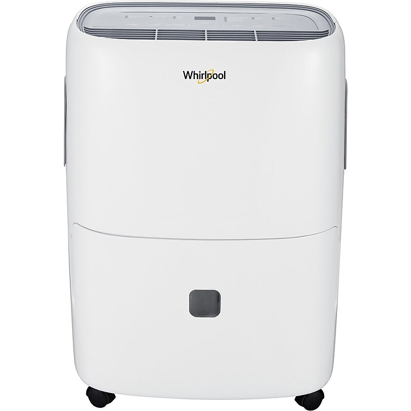 Whirlpool 23-Pint Portable Dehumidifier, 2-Speed, Covers up to 1500 sq. ft, White (WHAD201DW) image 1