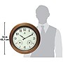 Infinity Instruments Craftsman Metal Indoor/Outdoor Clock & Thermometer, 18" Dia. (12144CP-1679)~#|#~7BB583FD-D325-460D-A70190F5890601BB_sc7
