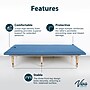 Viva Comfort Therapy Wall Mounted Folding Treatment Table, 500 lbs. Capacity, Blue (ADI996-06-BLU-MK)~#|#~7BBBC58E-8FF1-4AD9-9FCFA1F6E5A0E10B_sc7
