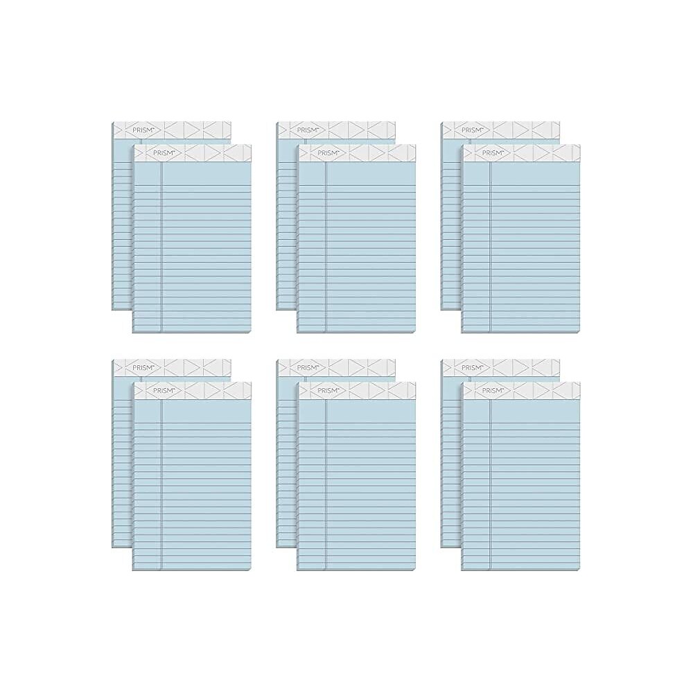 TOPS Prism+ Writing Notepads, 5" x 8", Narrow Ruled, Blue, 50 Sheets ...
