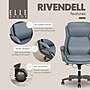 Elle Decor Rivendell AIR Lumbar Ergonomic Faux Leather Swivel Executive Chair, Blue (60124-BLU)~#|#~7BBE2D57-A386-49F2-B5C9B8D40B39C35F_sc7