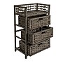 Household Essentials 3-Drawer Storage Organizer Unit, Grey (HE1106)~#|#~7BC93D47-354A-4524-BDD1E15849DB06E1_sc7