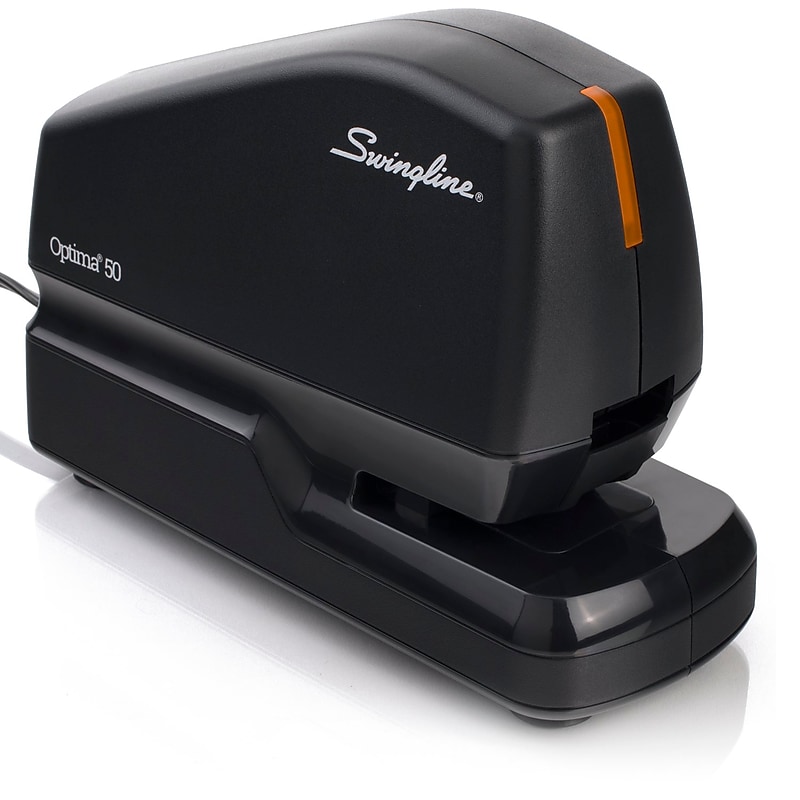 Swingline Optima 50 Electric Desktop Stapler, 50-Sheet Capacity, Staples Included, Black (48209) image 1