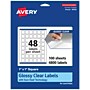 Avery Laser/Inkjet Multipurpose Square Labels, 1" x 1", Clear, 4800 Labels/Box (94103)~#|#~7BCC13F5-49EF-4BBA-B47C65CD374CA970_sc7
