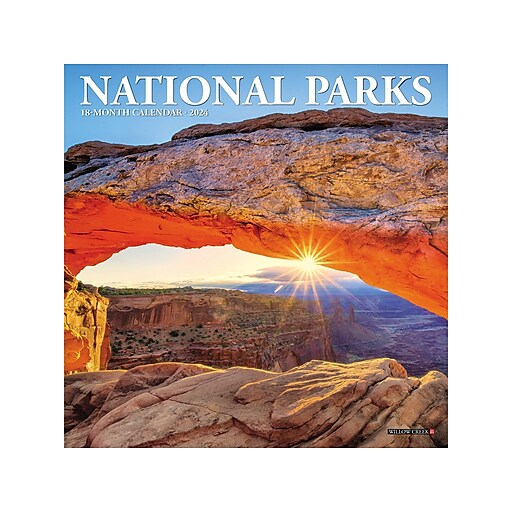 2024 Willow Creek National Parks 7" x 7" Monthly Wall Calendar (36884
