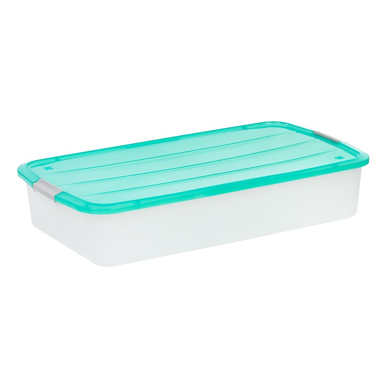 Iris 50 Quart Storage Container, Plastic, Clear (300333) image 1