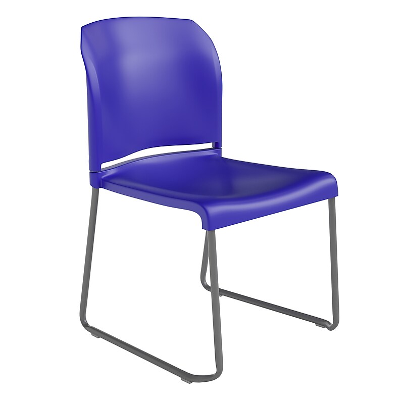 Flash Furniture Hercules Plastic Office Stacking Chair, Blue (RUT238ABL) image 1