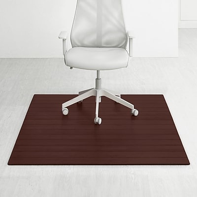 Anji Mountain Deluxe Bamboo Carpet & Hard Floor Chair Mat, 48″ x 60″, Dark Cherry (AMB24023W) Sansujyuku sansujyuku.com