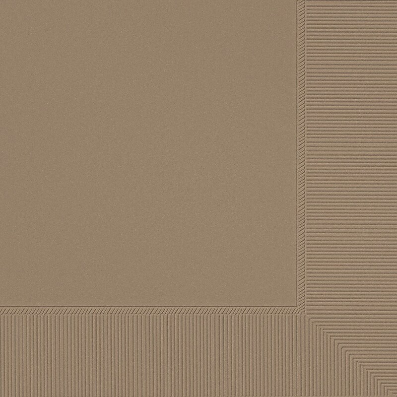 Party City Lunch Napkin, 2-Ply, Taupe, 40 Napkins/Pack (AM61211-162) image 1