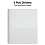 Staples Premium Poly 5-Subject Notebook, 8.5" x 11", College Ruled, 200 Sheets, Red (ST58319)~#|#~7BE5537E-63C5-45FB-A3B5B69603433040_sc7