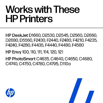 HP 60 Black Standard Yield Ink Cartridge, Prints Up to 200 Pages (CC640WN#140) Sansujyuku sansujyuku.com