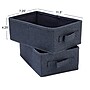 Household Essentials Rectangular Storage Drawer, Denim with Handle, 2/Set (HE1071)~#|#~7BEABD11-5272-4071-AFDE2CD4798026DC_sc7