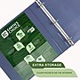 Samsill Earth's Choice Plant-Based 1" View Durable Binders, D-Ring, Boho Assortment, 4/Pack (MP46939)~#|#~7BEC1AEF-ADA8-4BCD-AE860AA305B440C7_sc7
