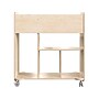 Flash Furniture Bright Beginnings Mobile 10-Section Storage Cart, 33.5"H x 31.5"W x 13"D, Brown (MK-KE24244-GG)~#|#~7BEC5992-73FB-4569-9BCDAB616AD303FE_sc7