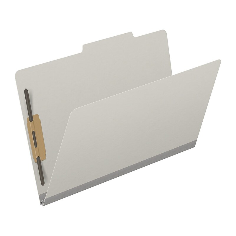 Medical Arts Press Pressboard Classification Folder, 2" Expansion, Legal Size, Gray, 25/Box (DV-T52-02-3GRY) image 1