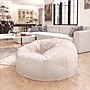 Flash Furniture Duncan Polyester Large Refillable Bean Bag Chair, Furry White (DGBEANLGFURWH)~#|#~7BF14797-94F7-409D-8B7C29D0F4A302F3_sc7