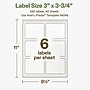 Avery Hemp Rectangle Laser/Inkjet Multipurpose Labels, 3" x 3-3/4", Off-White (240/Box)~#|#~7BF158F6-47A6-4A94-A969442EF1224011_sc7