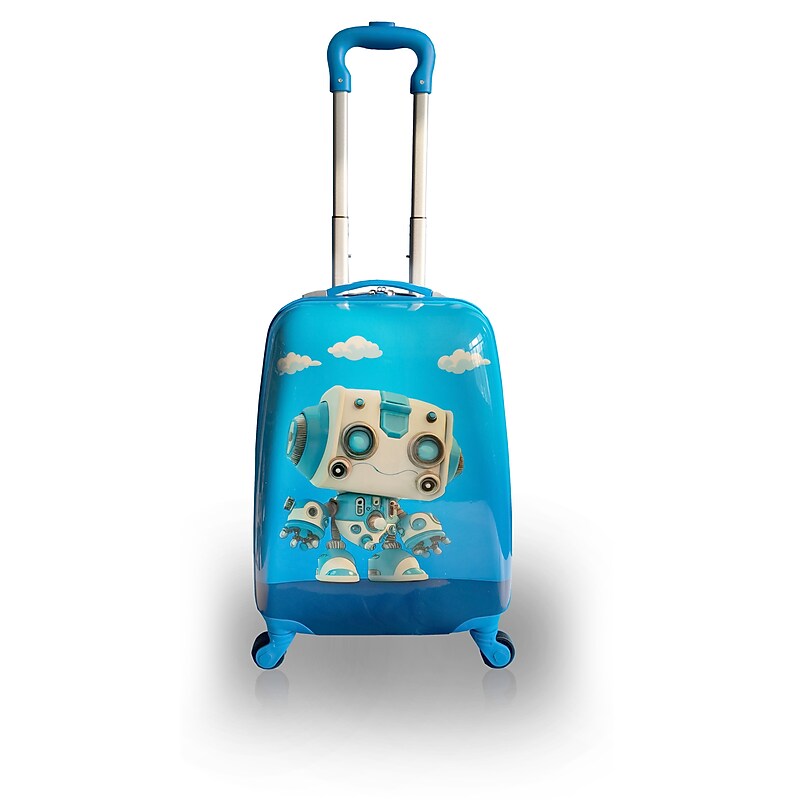 TUCCI Hardside Carry-On Suitcase, 4-Wheeled Spinner, TSA Checkpoint Friendly (T0497-RoboKid) image 1